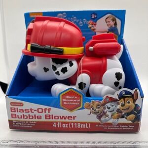 Paw Patrol Marshall Bubble Blower - Blast-Off No-Spill - Tabletop Handheld‎